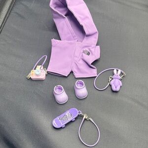 The North Face Lavender Doll Outfit Set